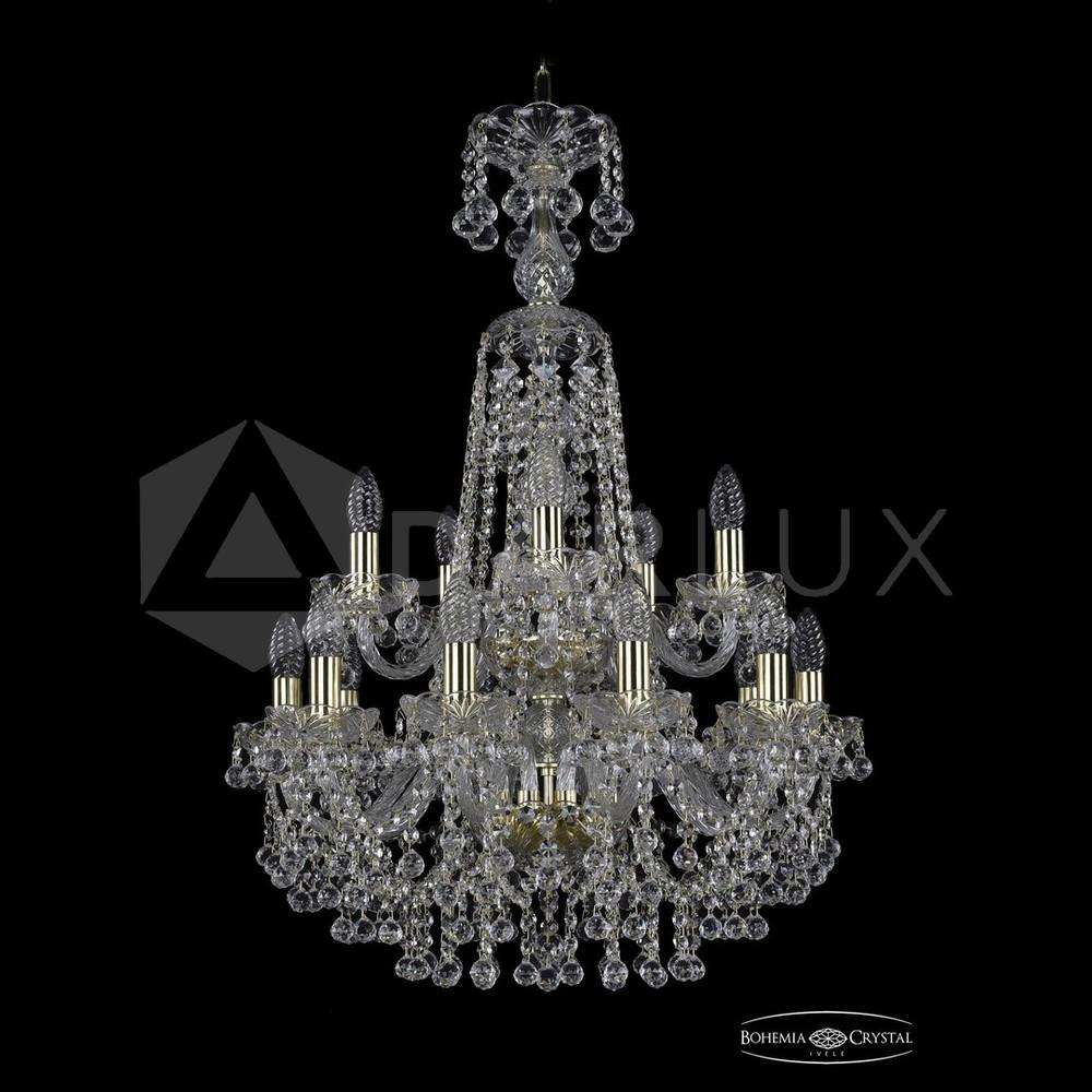Люстра хрустальная 1409/10+5/195/XL-83/2d G Bohemia Ivele Crystal