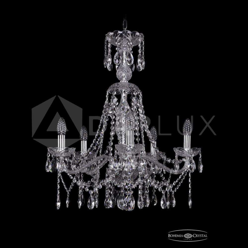 Люстра хрустальная 1413/5/200/XL-66 Ni Bohemia Ivele Crystal