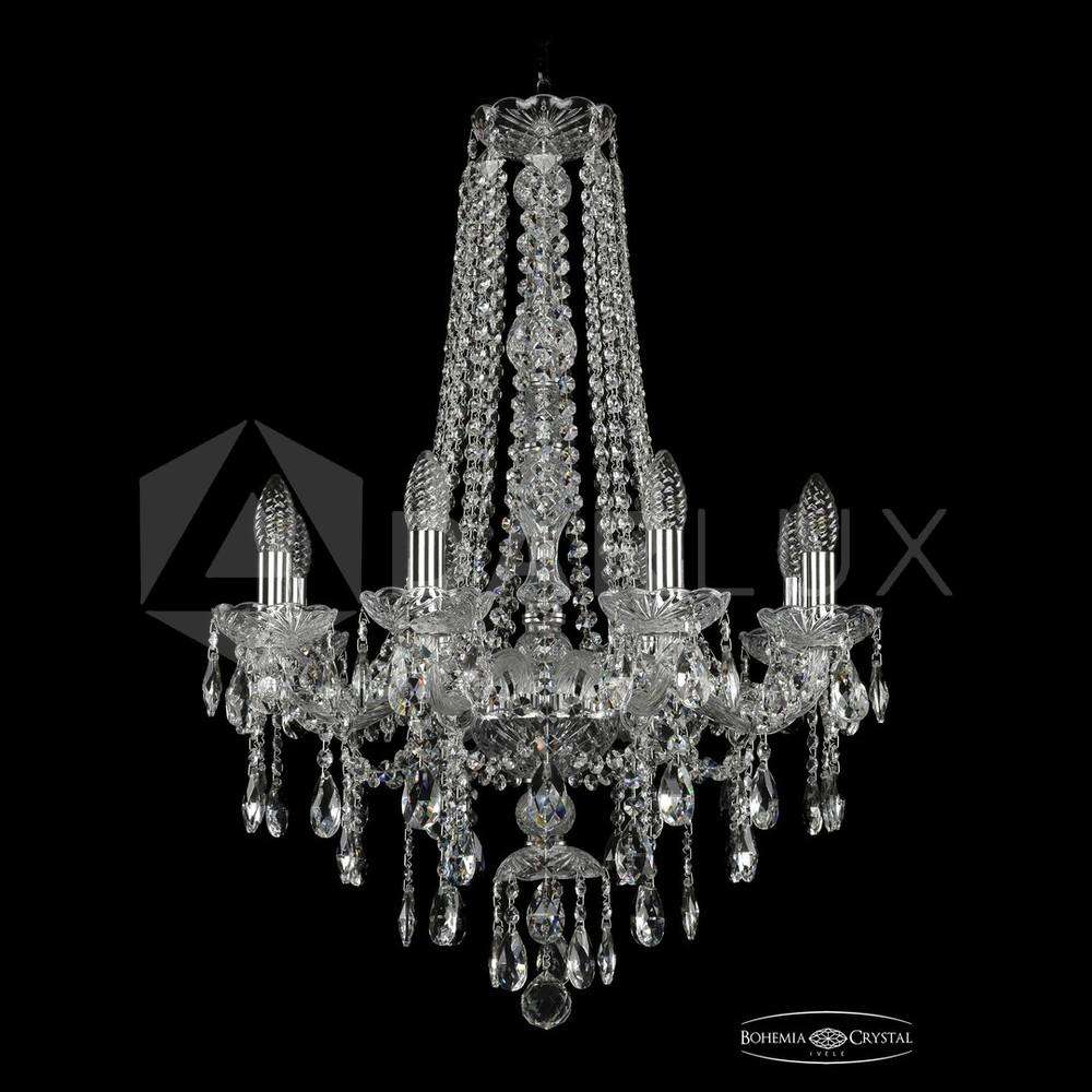 Люстра хрустальная 1415/8/200/h-76 Ni Bohemia Ivele Crystal