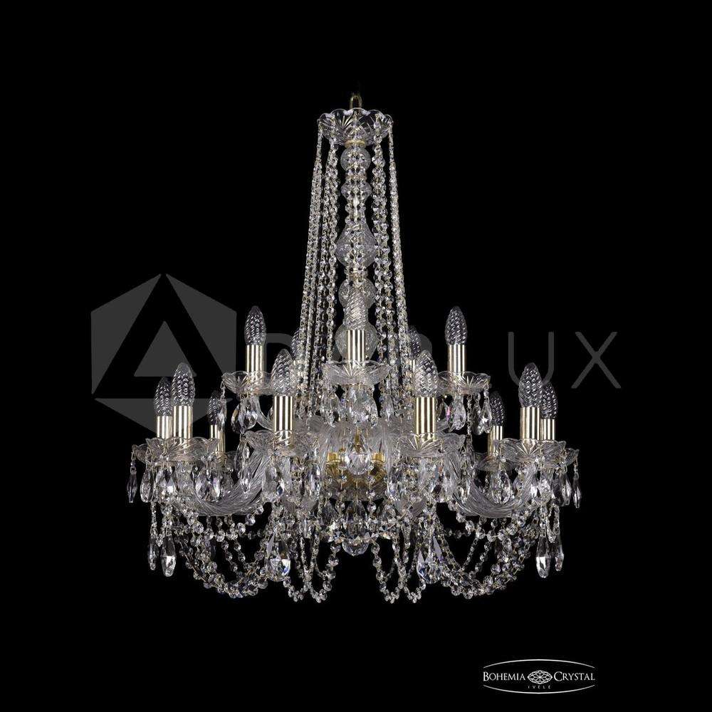 Люстра хрустальная 1402/10+5/240/h-75 G Bohemia Ivele Crystal