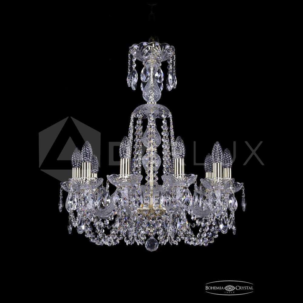Люстра хрустальная 1402/10/195/XL-64 G Bohemia Ivele Crystal