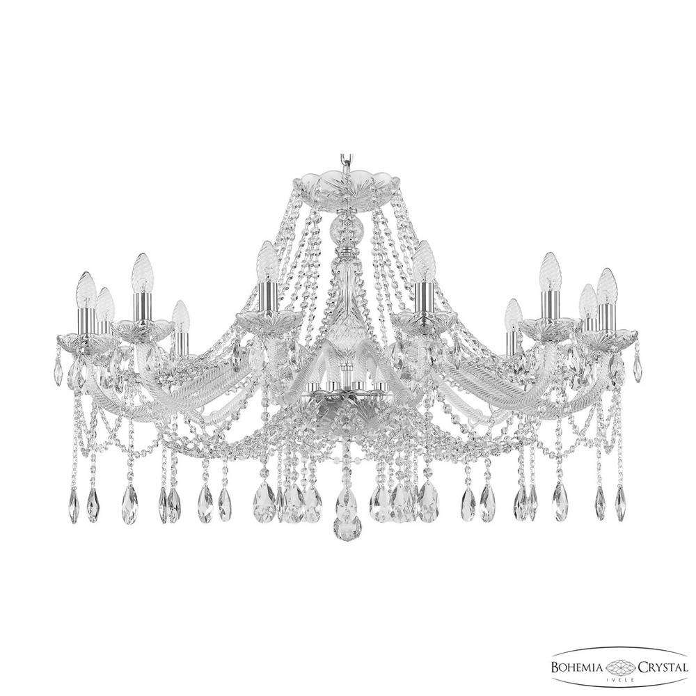 Люстра хрустальная 107/12/360 Ni Bohemia Ivele Crystal