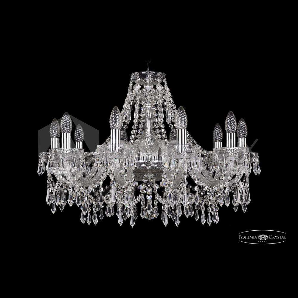 Люстра хрустальная 2403/10/240 Ni Clear/1B Bohemia Ivele Crystal