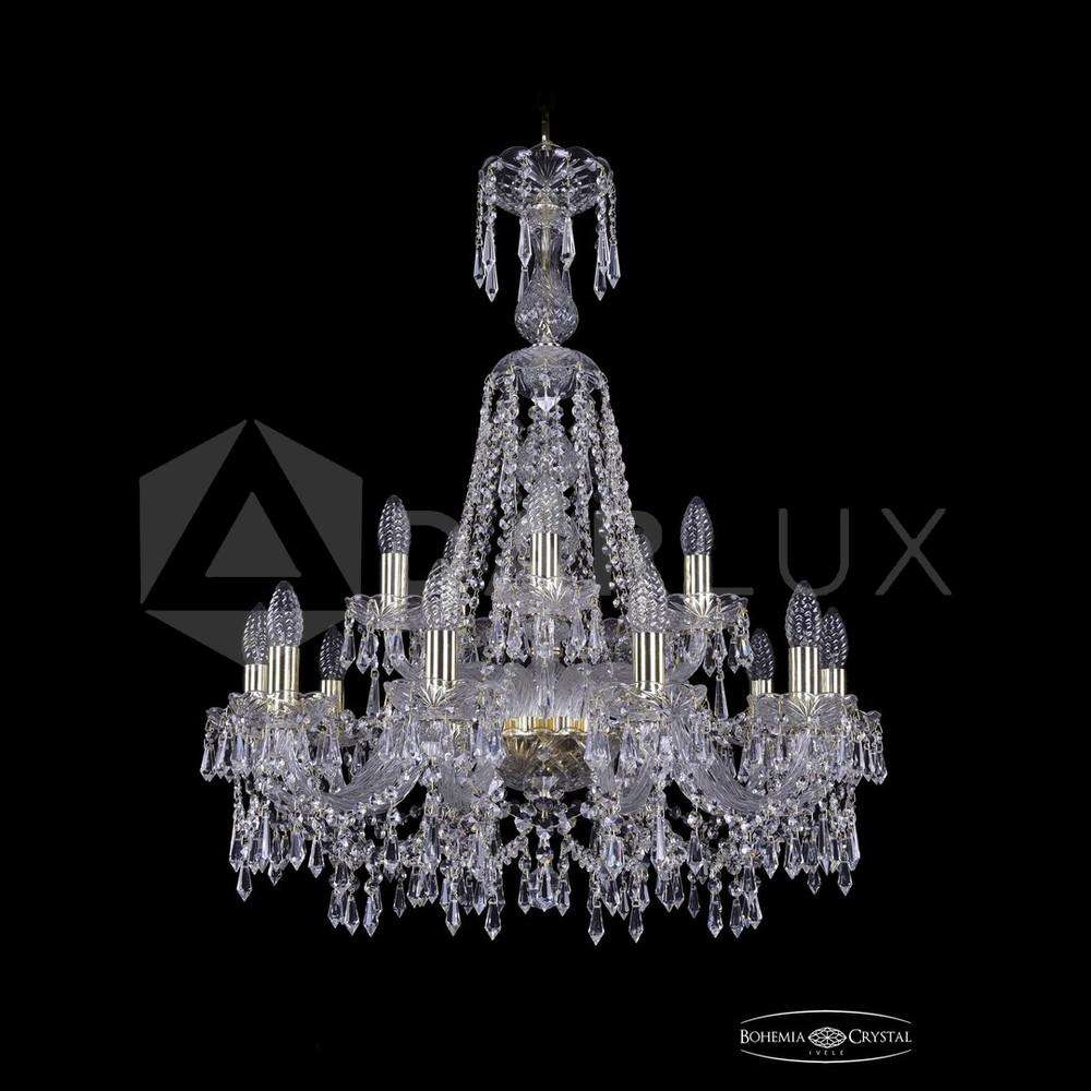 Люстра хрустальная 1403/10+5/240/XL-80 G Bohemia Ivele Crystal