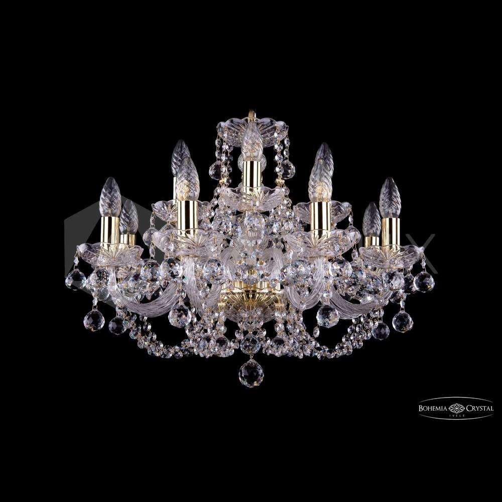 Люстра хрустальная 1406/8+4/195 G Balls Bohemia Ivele Crystal