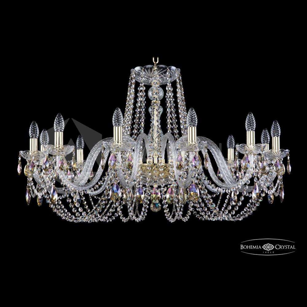 Люстра хрустальная 1402/12/360 G K801 Bohemia Ivele Crystal