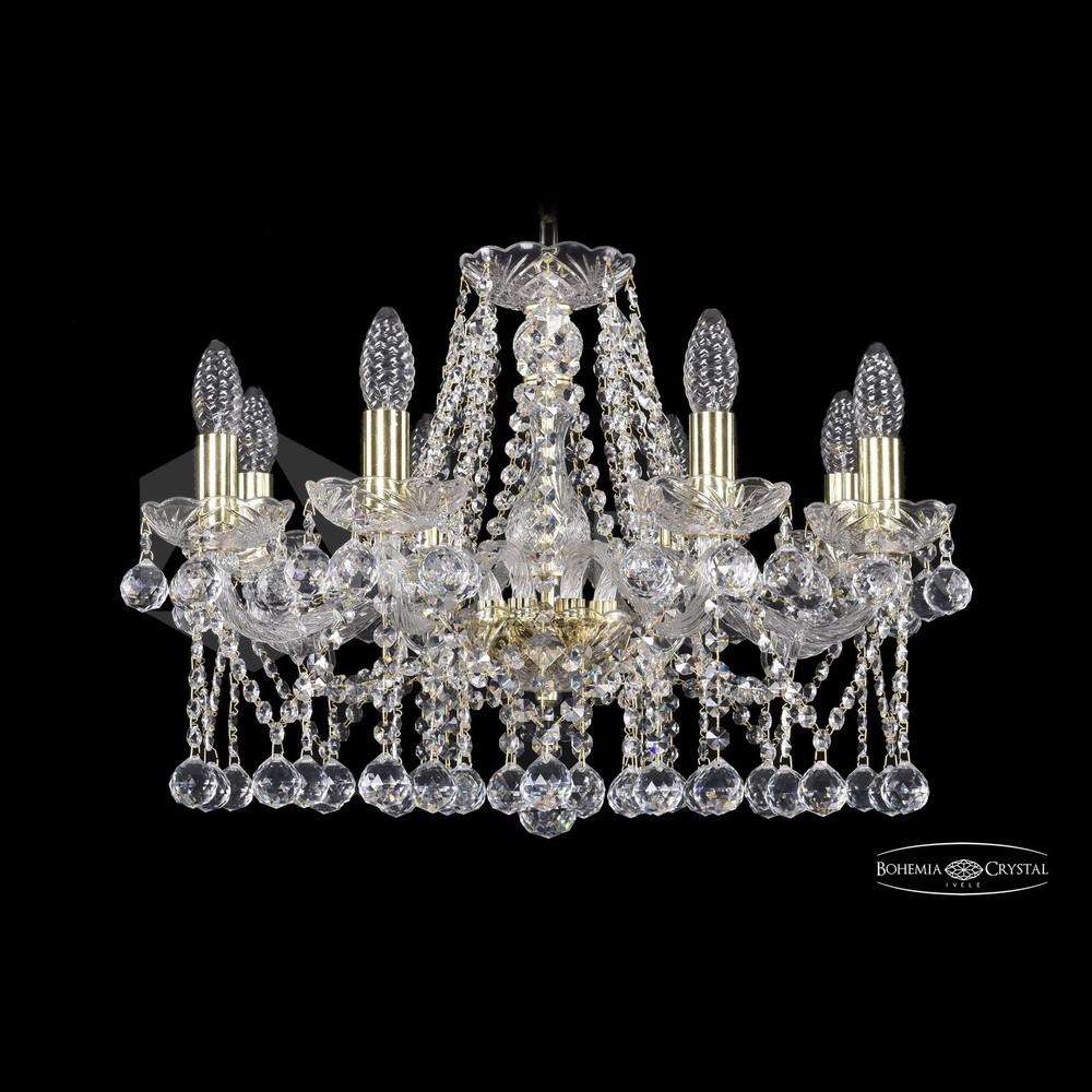 Люстра хрустальная 1413/8/200 G Balls Bohemia Ivele Crystal