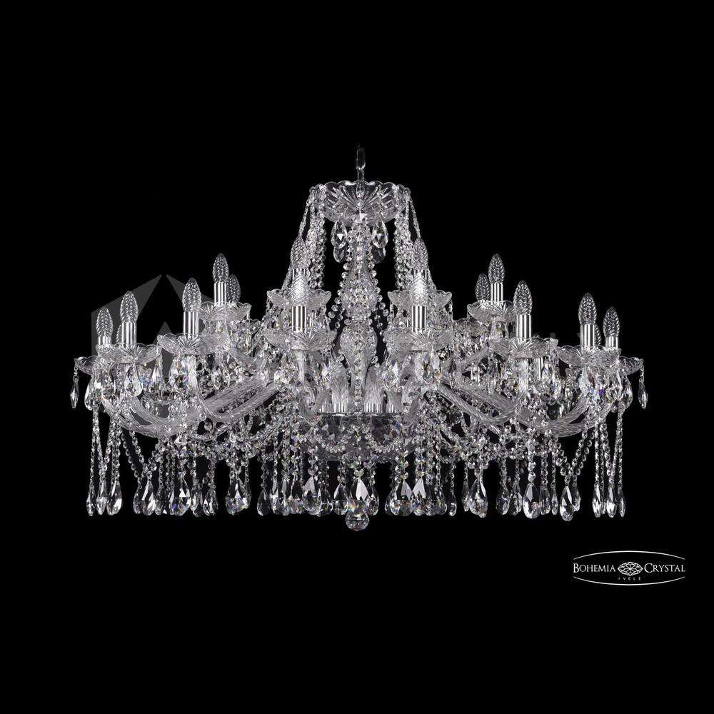 Люстра хрустальная 1413/16+8/400 Ni Bohemia Ivele Crystal