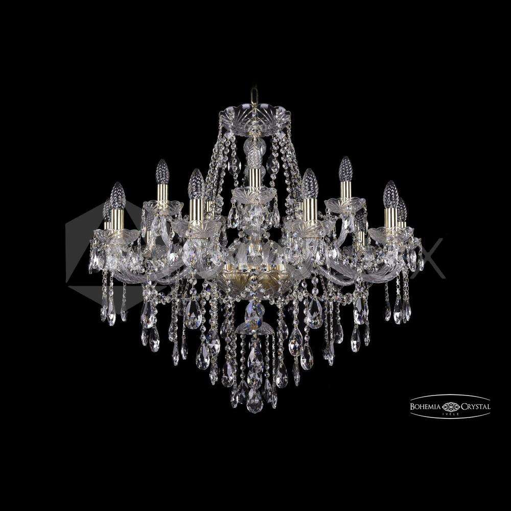 Люстра хрустальная 1415/10+5/300 Ni M781 Bohemia Ivele Crystal