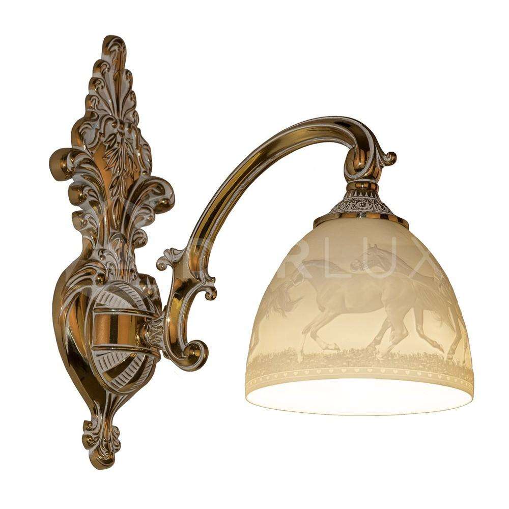 Бра бронзовые 7209B14/1/175 GW P1 D Horse Bohemia Ivele Crystal