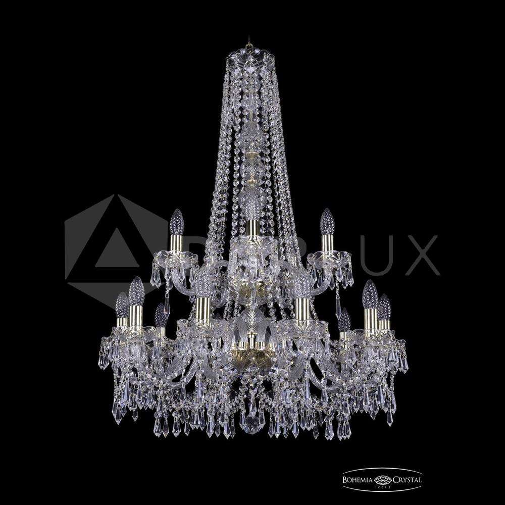 Люстра хрустальная 1403/10+5/240/h-92/2d G Bohemia Ivele Crystal