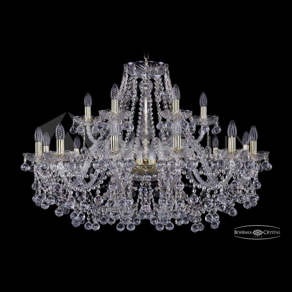 Люстра хрустальная 1409/12+6/360v G Bohemia Ivele Crystal