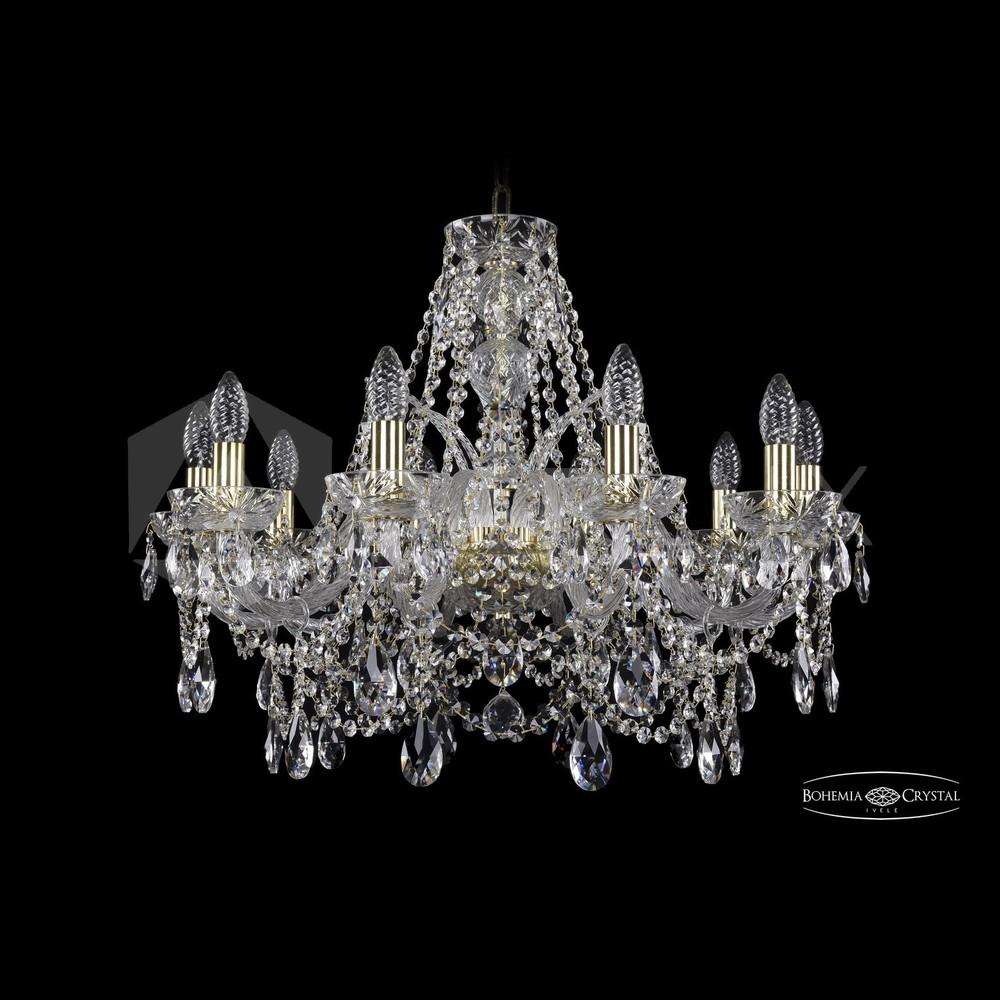 Люстра хрустальная 2411/10/240 G Clear/1A Bohemia Ivele Crystal