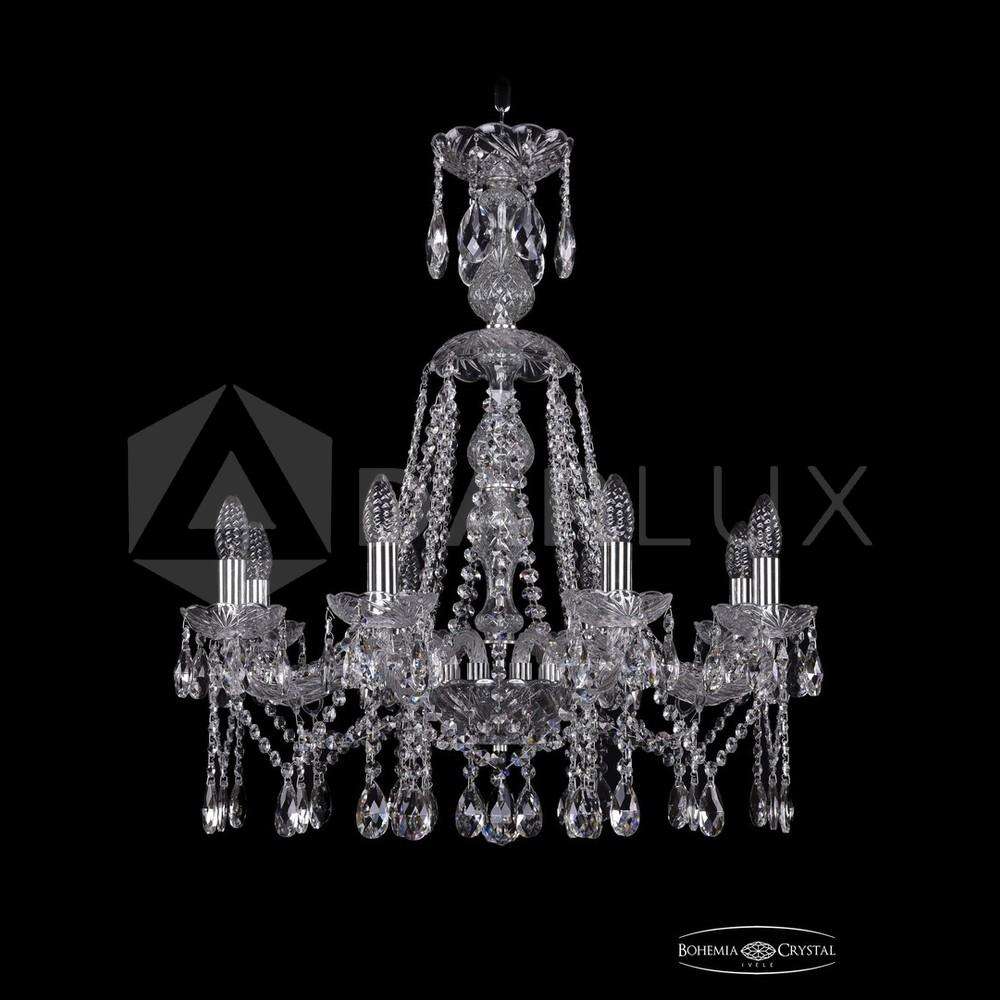 Люстра хрустальная 1413/8/220/XL-73 Ni Bohemia Ivele Crystal