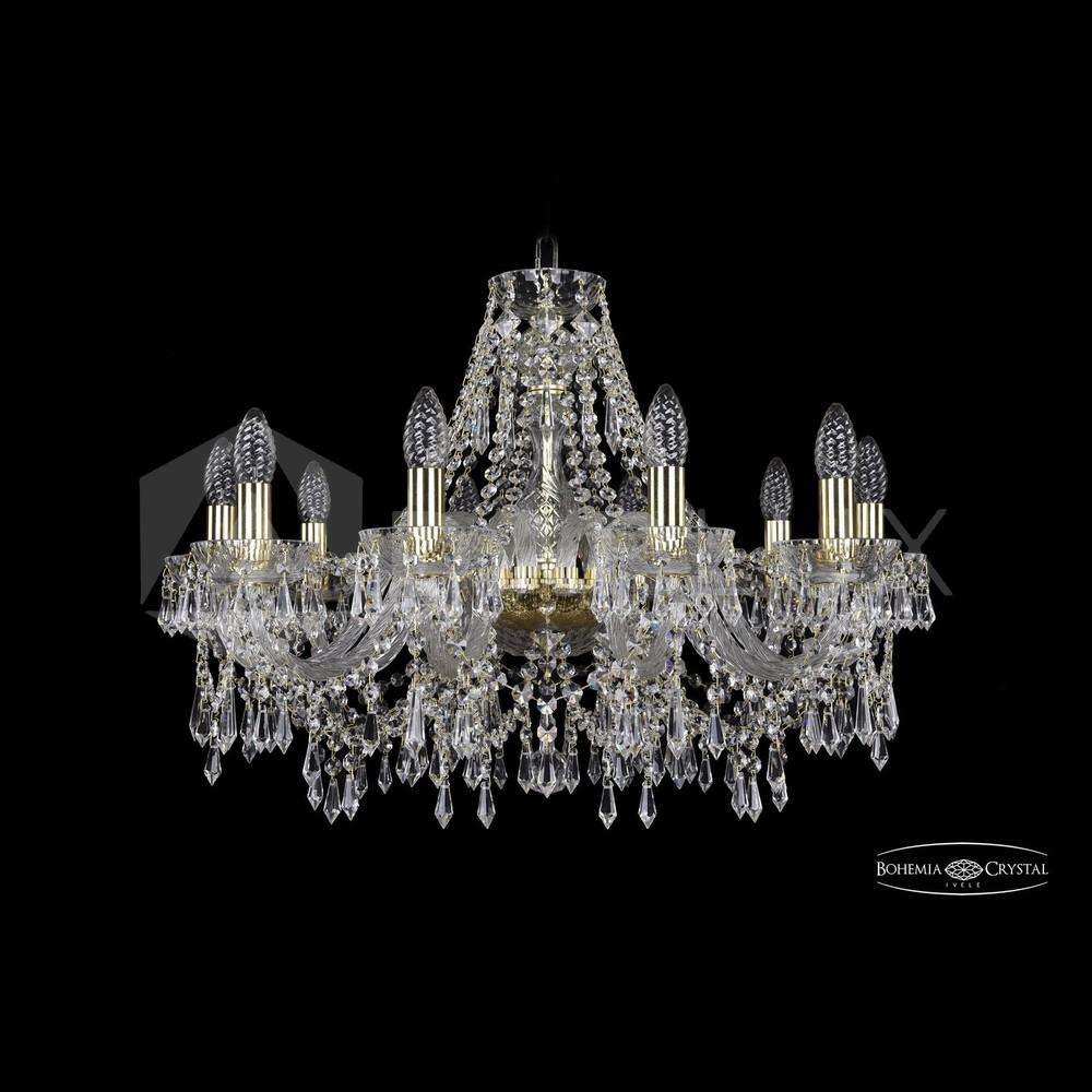 Люстра хрустальная 2403/10/240 G Clear/1C Bohemia Ivele Crystal