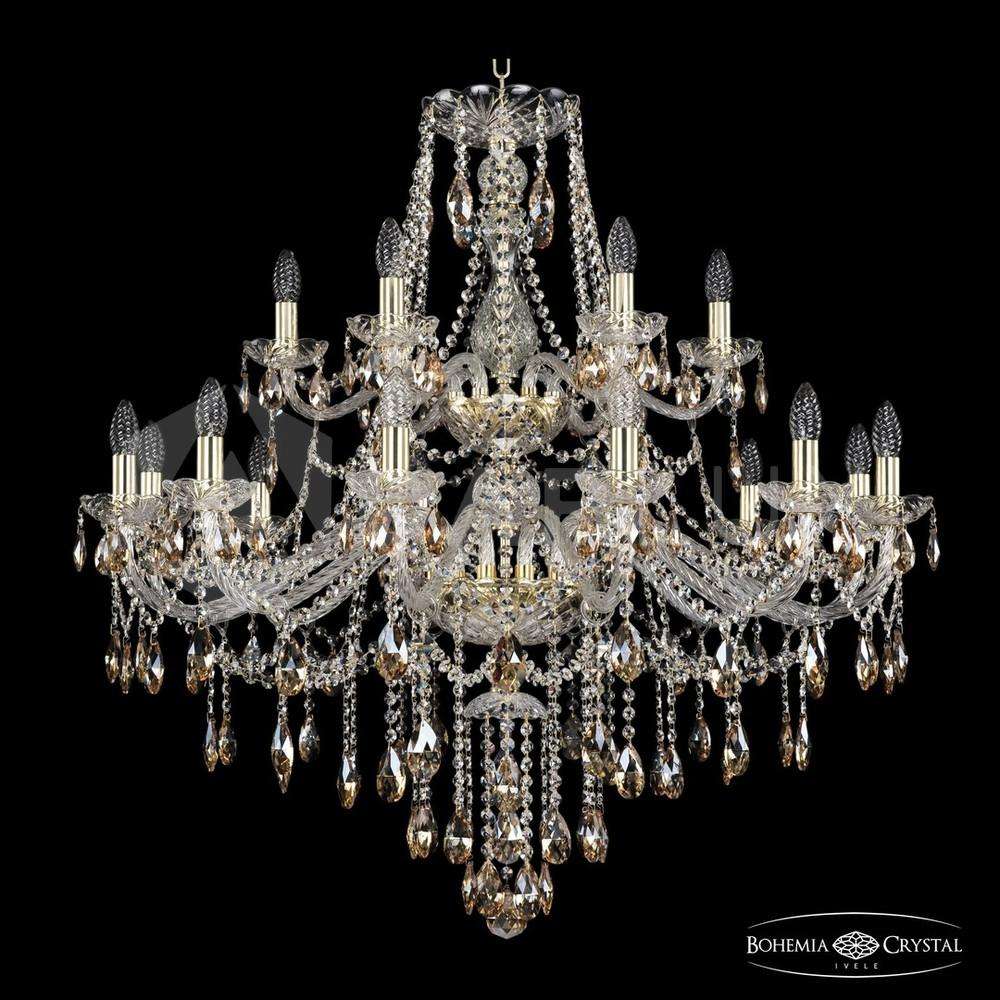 Люстра хрустальная 1415/12+6/360/2d G K721 Bohemia Ivele Crystal