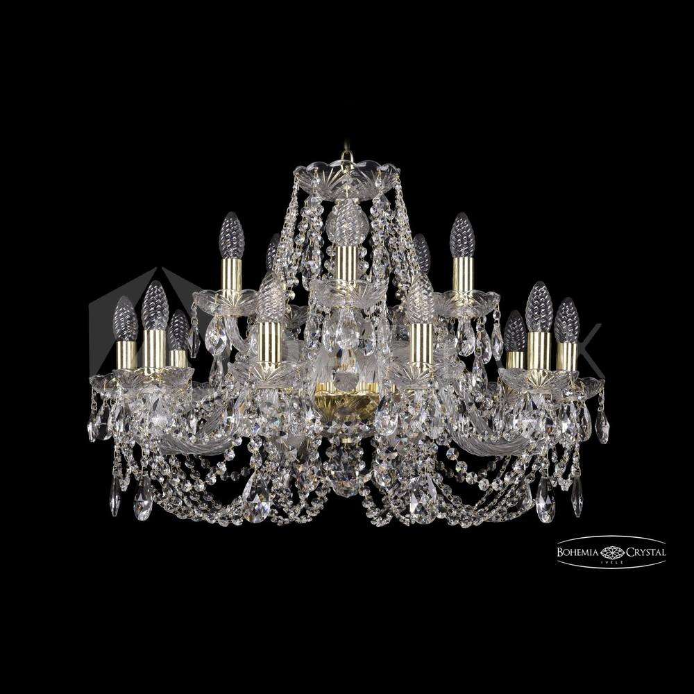 Люстра хрустальная 1406/10+5/240 G Bohemia Ivele Crystal