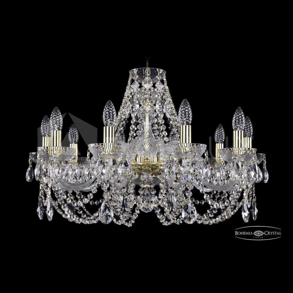 Люстра хрустальная 2406/10/240 G Clear/1C Bohemia Ivele Crystal