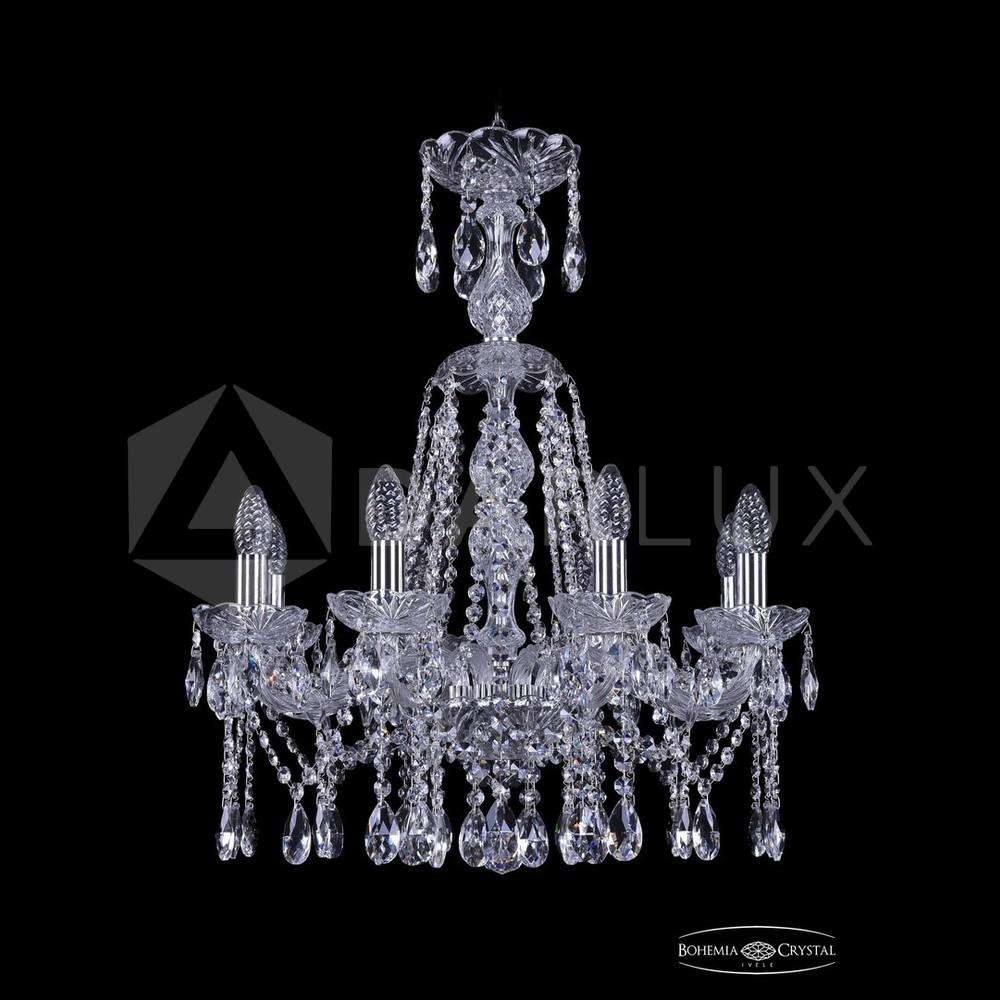 Люстра хрустальная 1413/8/200v/XL-66 Ni Bohemia Ivele Crystal