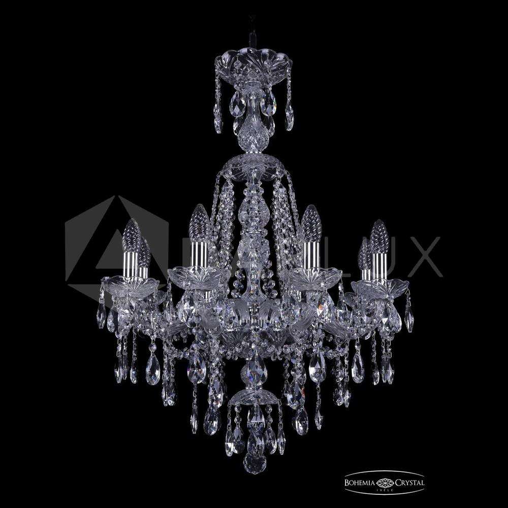 Люстра хрустальная 1415/8/200v/XL-76 Ni Bohemia Ivele Crystal