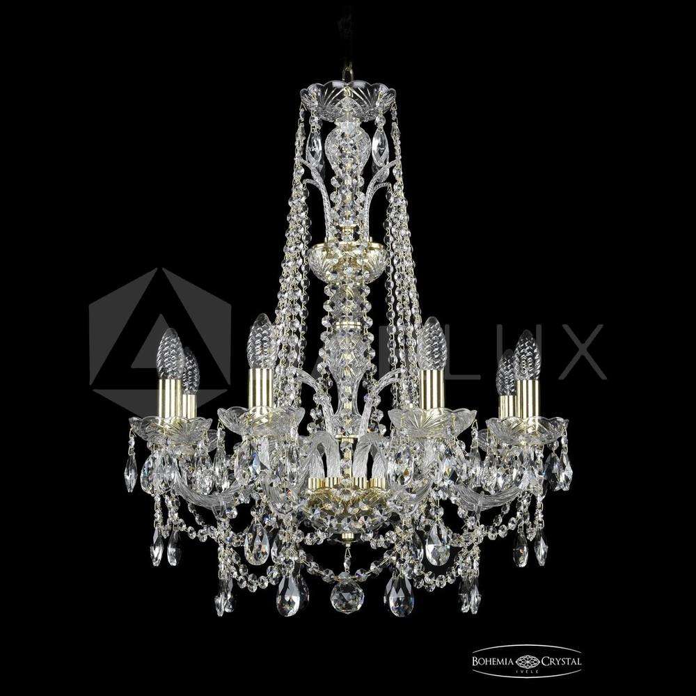 Люстра хрустальная 1411/8/195/XL-65 G Bohemia Ivele Crystal