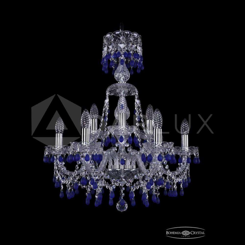 Люстра хрустальная 1410/6+3/195/XL-66 Ni V3001 Bohemia Ivele Crystal