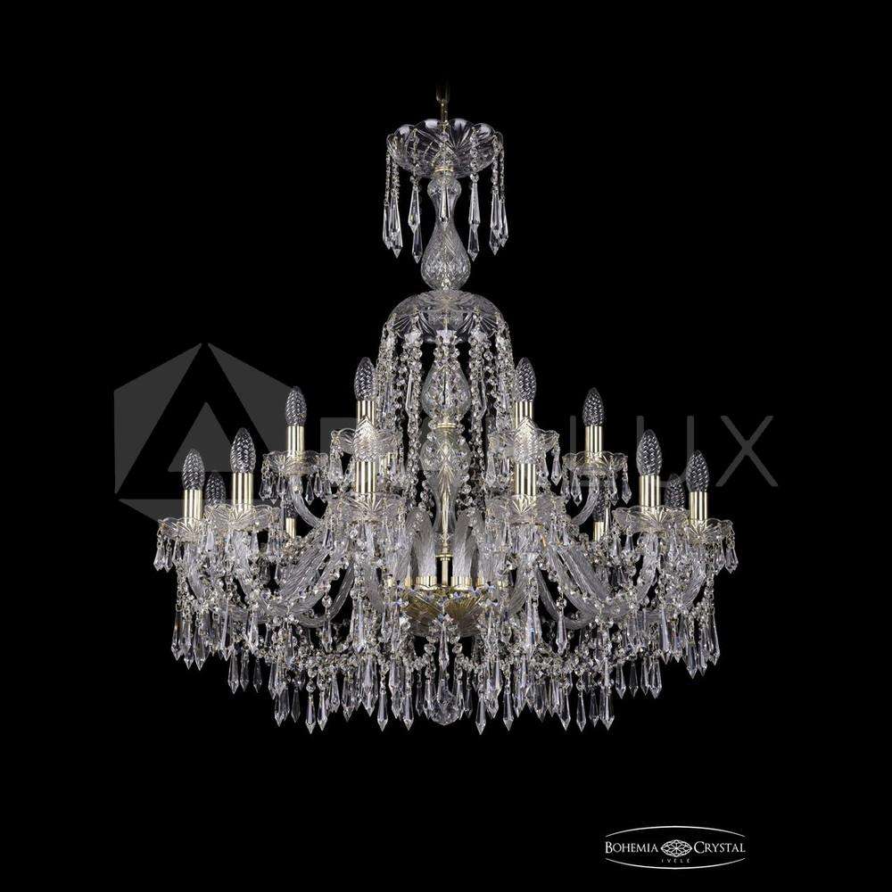 Люстра хрустальная 1403/12+6/300/XL-95 G Bohemia Ivele Crystal