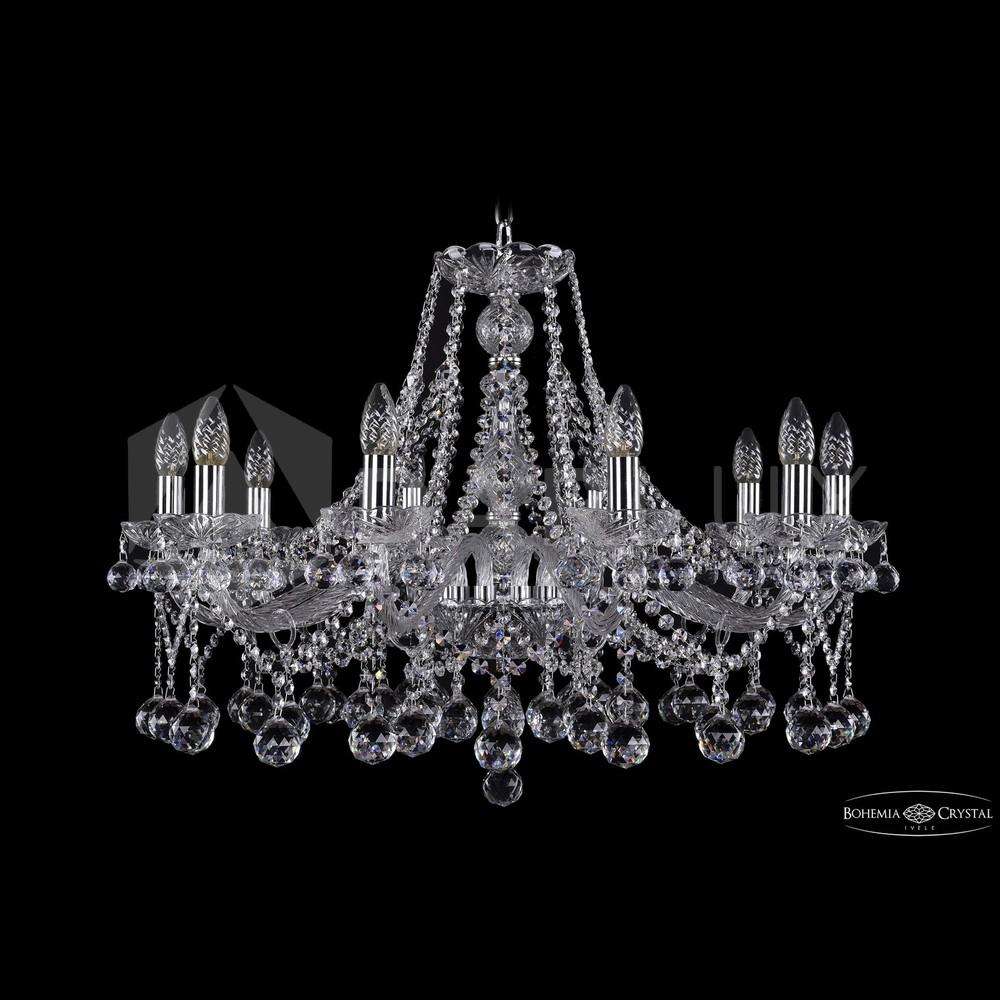 Люстра хрустальная 1413/10/300 Ni Balls Bohemia Ivele Crystal