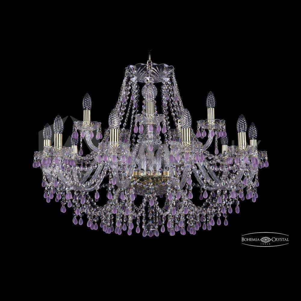 Люстра хрустальная 1410/10+5/300 G V7010 Bohemia Ivele Crystal