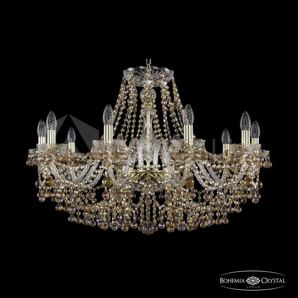Люстра хрустальная 1409/10/300 G R777 Bohemia Ivele Crystal