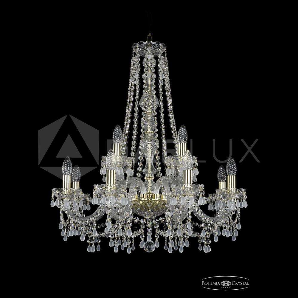 Люстра хрустальная 1410/8+4/240/h-74 G V0300 Bohemia Ivele Crystal