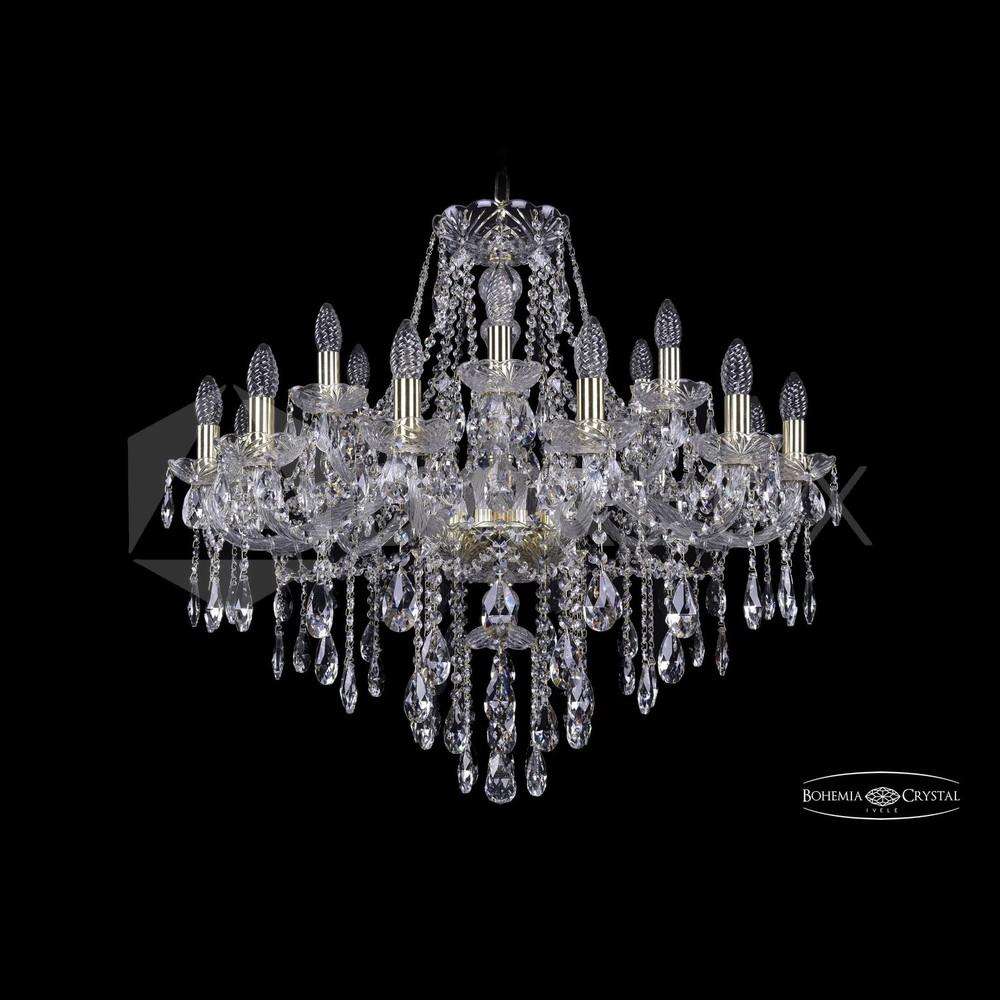 Люстра хрустальная 1415/12+6/300 G Bohemia Ivele Crystal