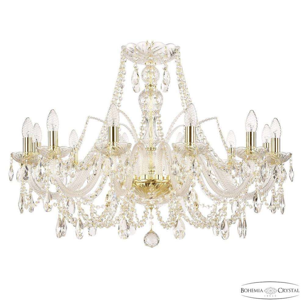 Люстра хрустальная 105/12/300 G Bohemia Ivele Crystal