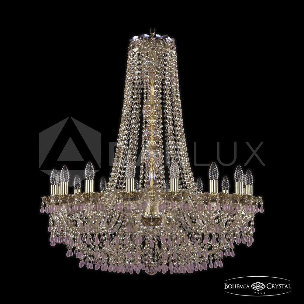 Люстра хрустальная 1410/16/300/h-95 G V7010 M801 Bohemia Ivele Crystal