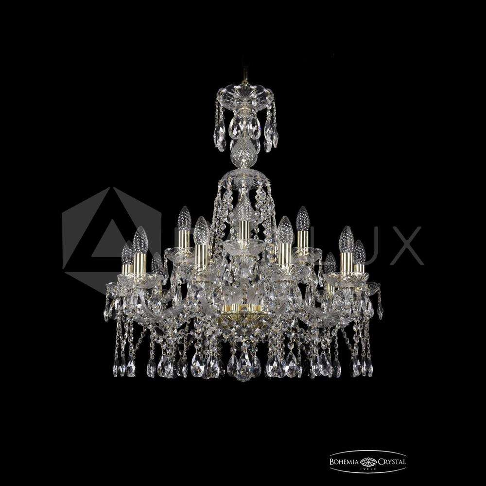 Люстра хрустальная 1413/10+5/220/XL-74 G Bohemia Ivele Crystal
