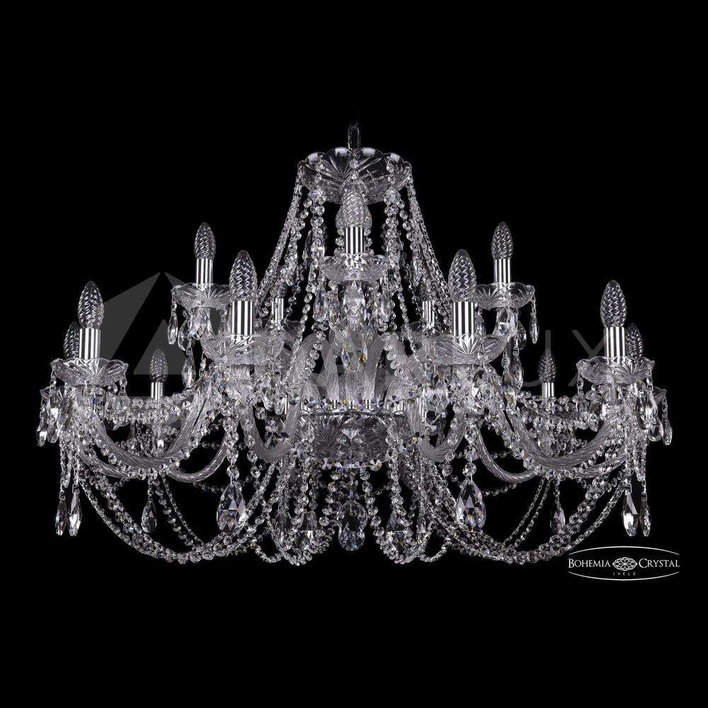 Люстра хрустальная 1406/10+5/360 Ni Bohemia Ivele Crystal