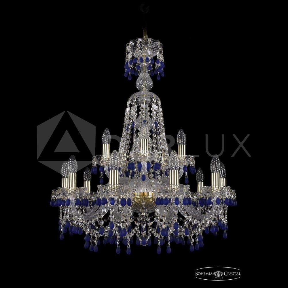 Люстра хрустальная 1410/10+5/240/XL-80 G V3001 Bohemia Ivele Crystal