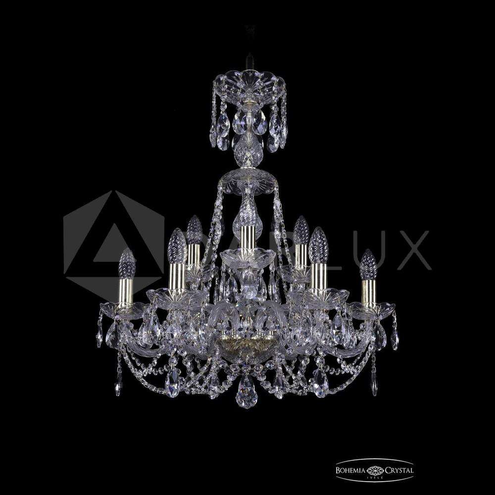 Люстра хрустальная 1406/6+3/195/XL-64 G Bohemia Ivele Crystal