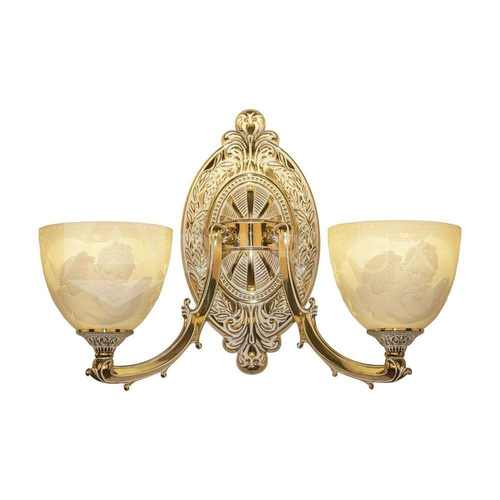 Бра бронзовые 7211B12P/2/210 GW P1 U Angel Bohemia Ivele Crystal