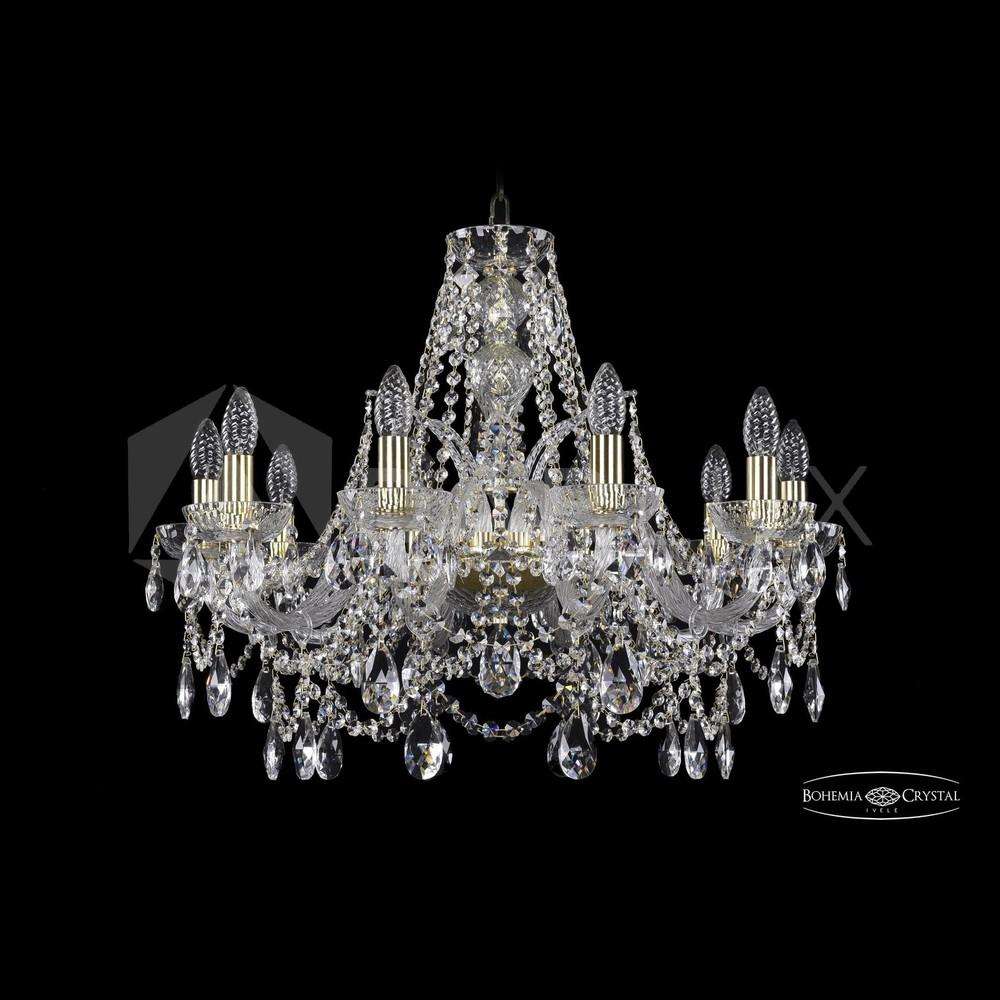 Люстра хрустальная 2411/10/240 G Clear/1C Bohemia Ivele Crystal
