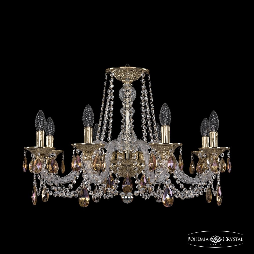Люстра хрустальная 16102/8/240 G K777 Bohemia Ivele Crystal