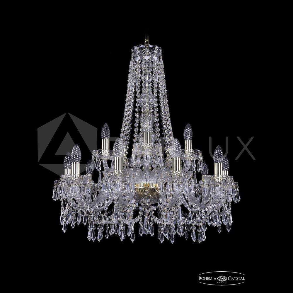 Люстра хрустальная 1403/10+5/240/h-76 G Bohemia Ivele Crystal