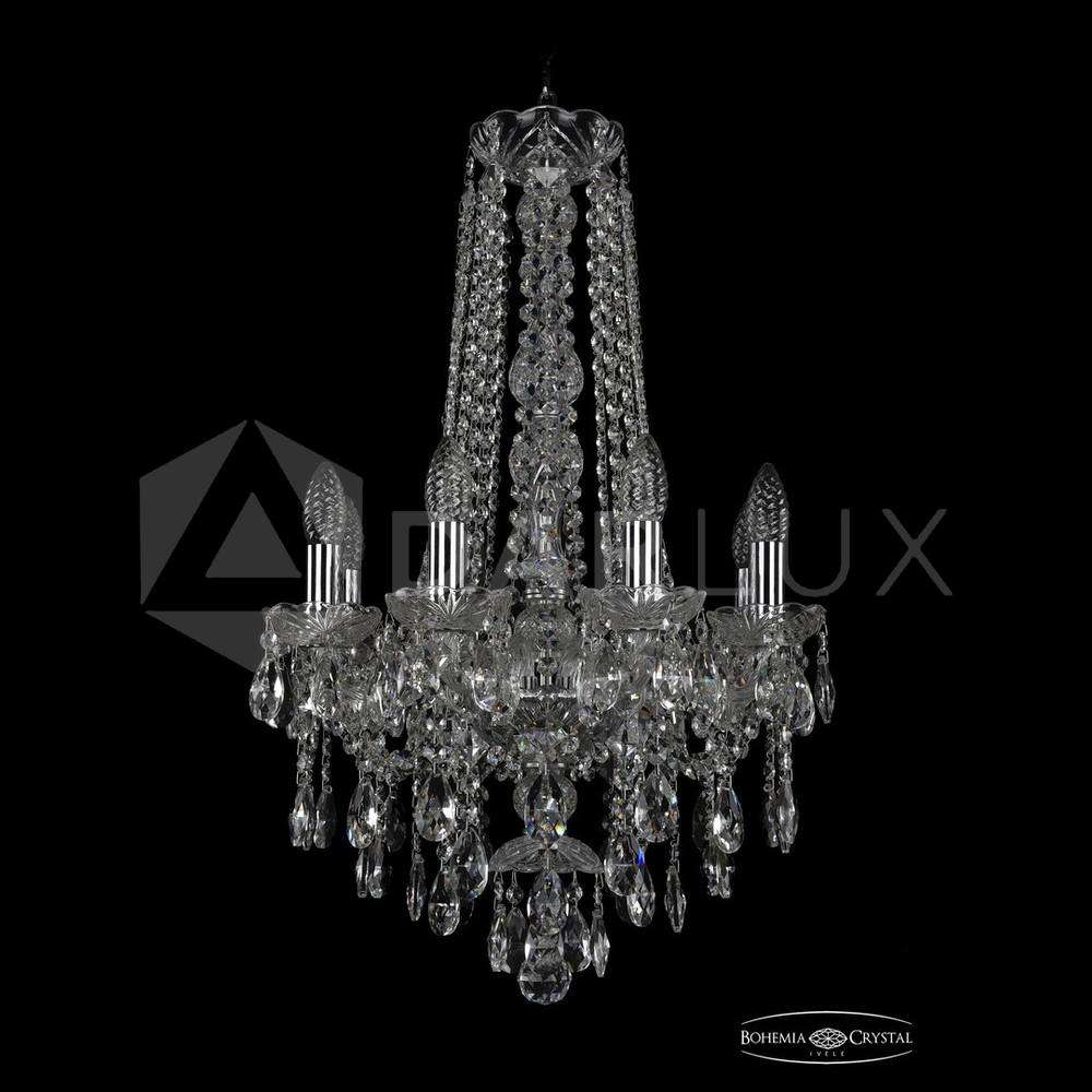 Люстра хрустальная 1415/8/141v/h-69 Ni Bohemia Ivele Crystal