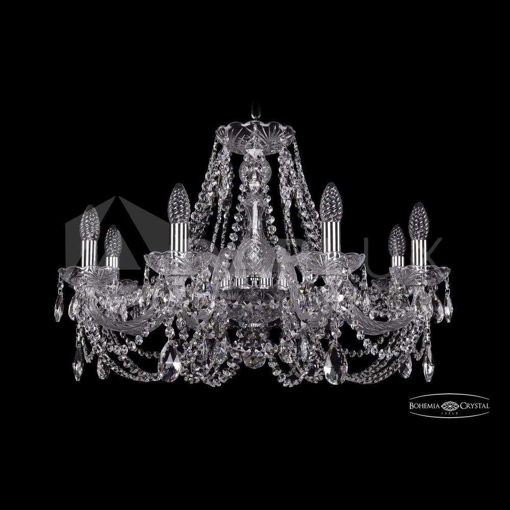 Люстра хрустальная 1406/8/240 Ni Bohemia Ivele Crystal
