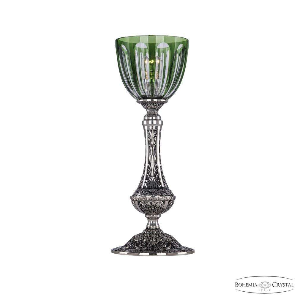 Настольная лампа бронзовая 71100L/15 NB P1 Clear-Green/H-1H Bohemia Ivele Crystal