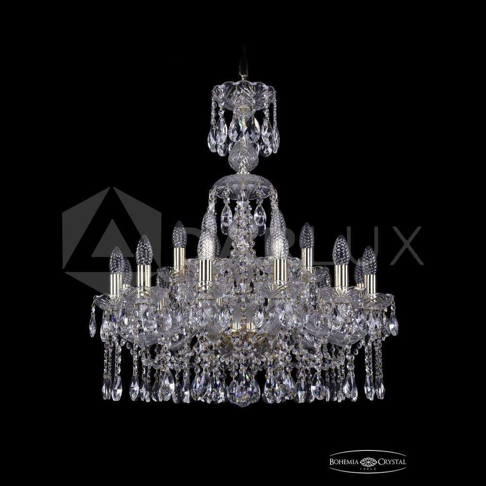 Люстра хрустальная 1413/12+6/220/XL-74 G Bohemia Ivele Crystal