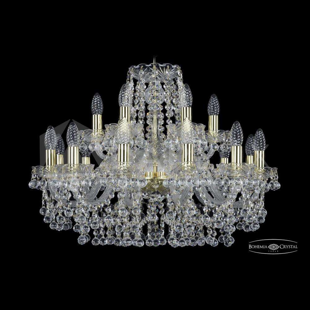 Люстра хрустальная 1409/12+6/240 G Bohemia Ivele Crystal