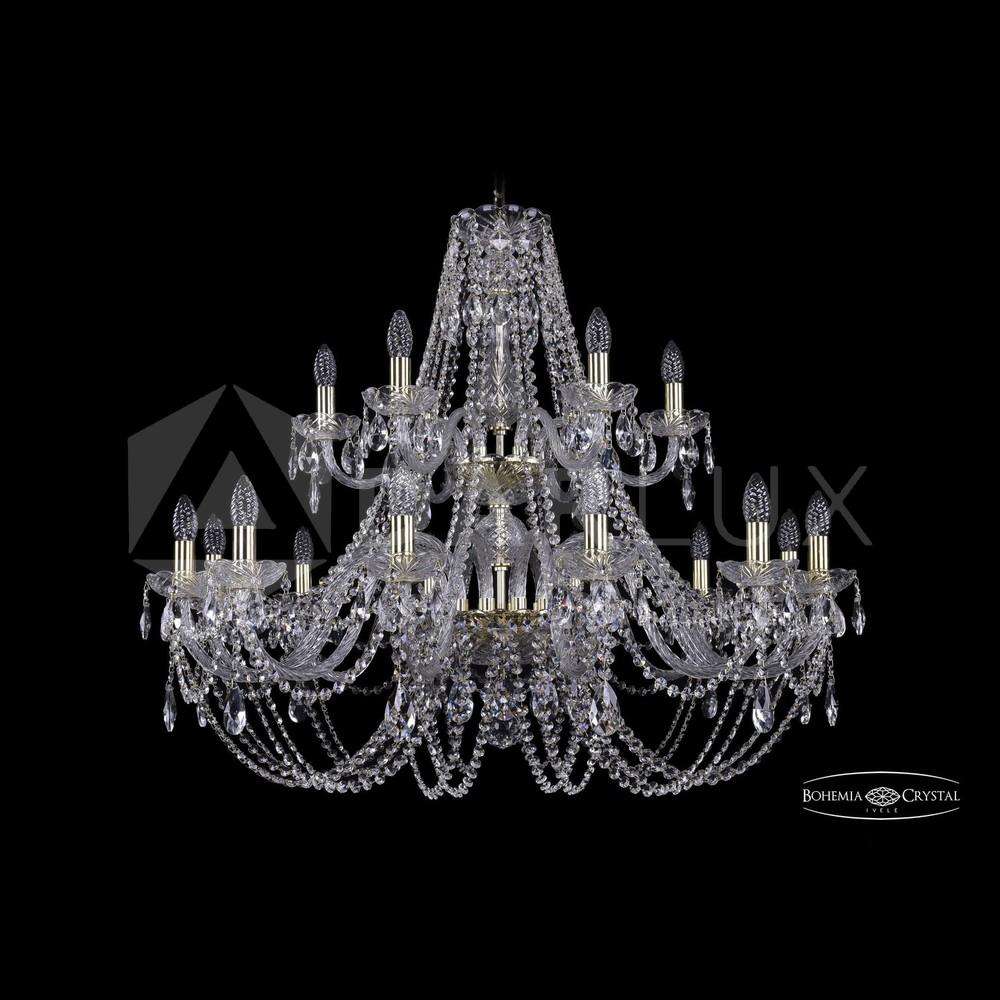 Люстра хрустальная 1406/12+6/360v/2d G Bohemia Ivele Crystal