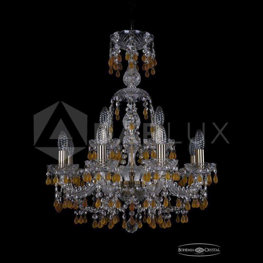 Люстра хрустальная 1410/8+4/195/XL-66 Pa V1003 Bohemia Ivele Crystal