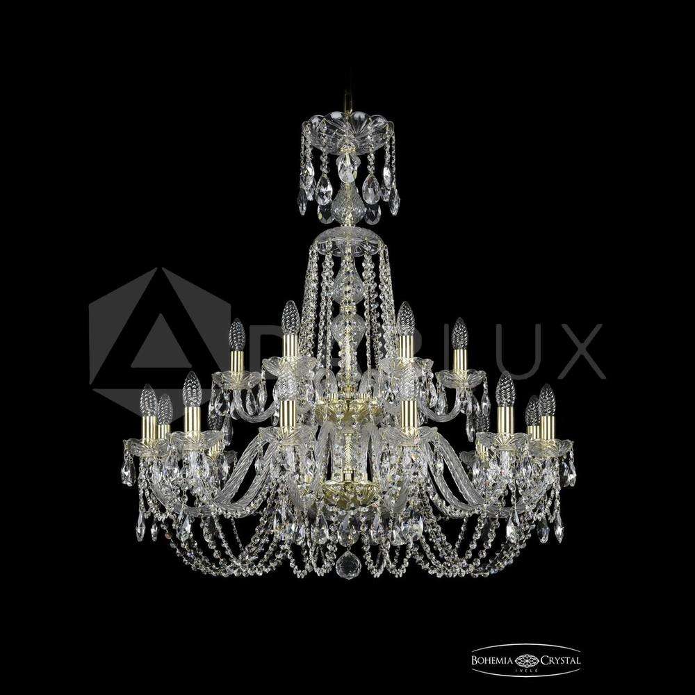 Люстра хрустальная 1402/12+6/300/XL-91/2d G Bohemia Ivele Crystal